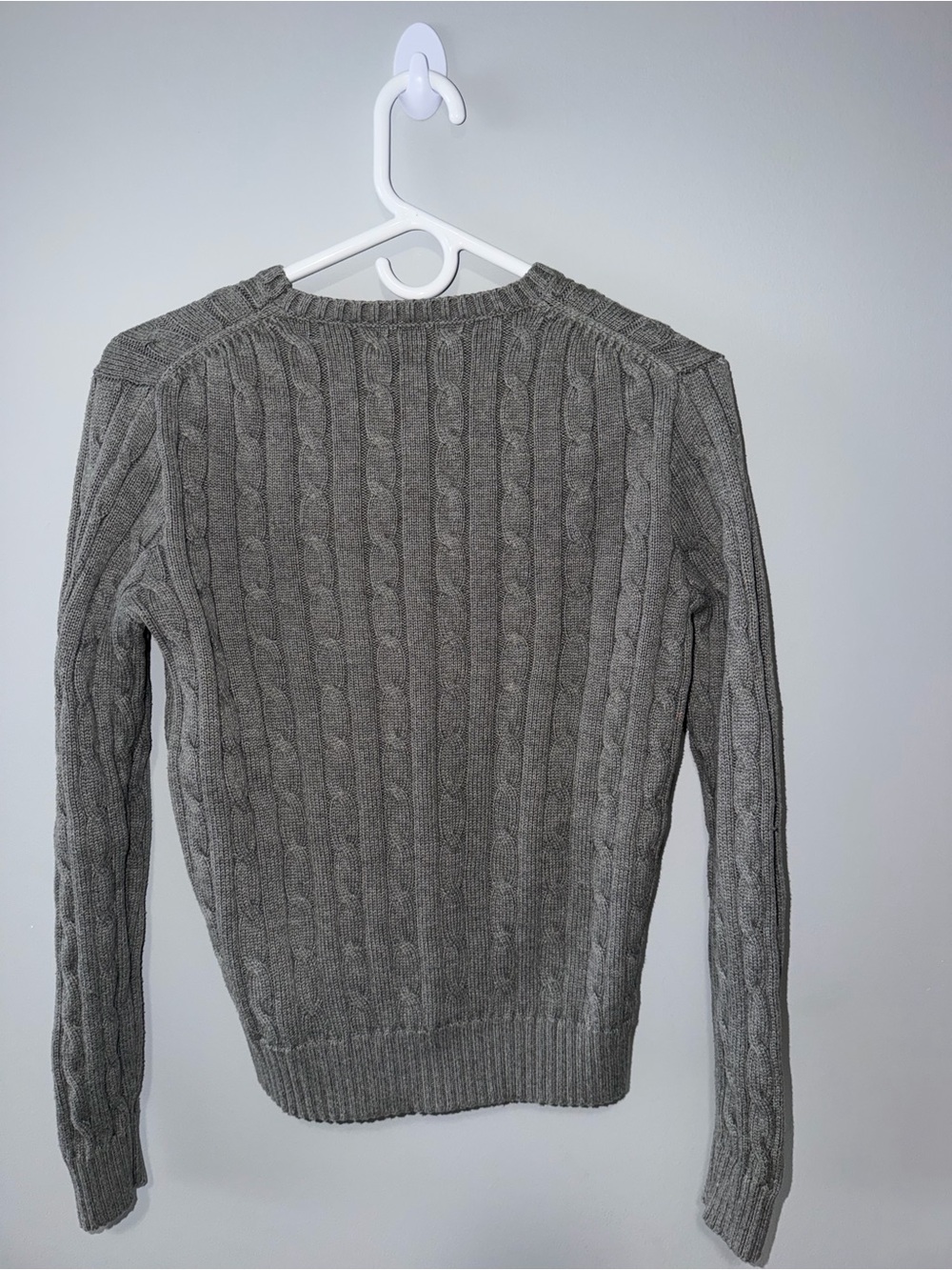 Polo by Ralph Lauren Gray Cable Knit Sweater - Picture 2 of 2
